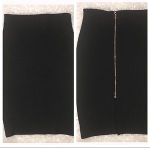 Sexy tight black pencil skirt